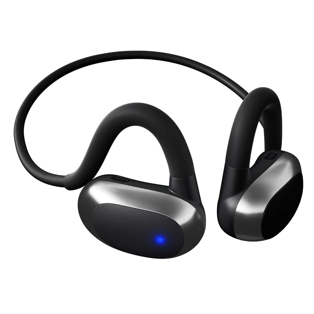 F25-B Open-Ear Air Conduction Headset Wireless Headphones IPX7 Waterproof Sports Earphones for Outdoor / Fitness - Black - 1
