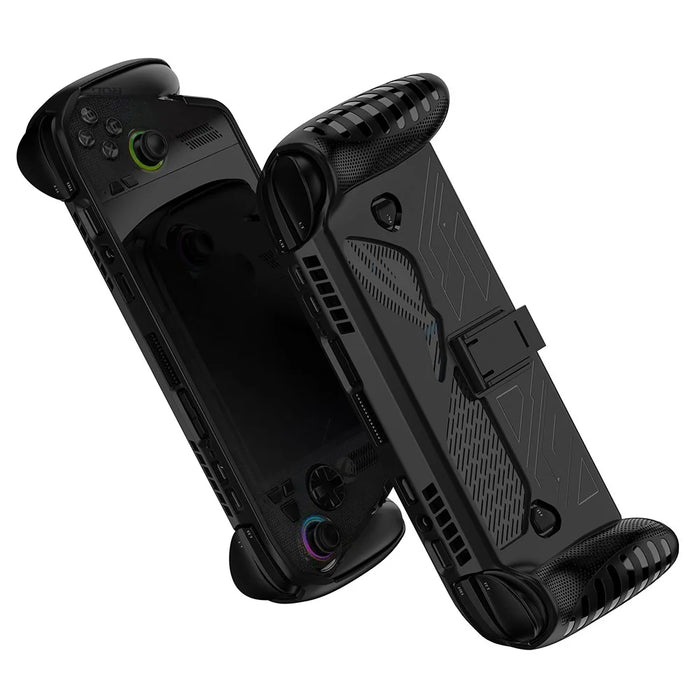 For Asus ROG Xbox Ally X (2025) / Ally (2025) Handheld TPU Case Game Console Protective Cover with Stand - Black - 3