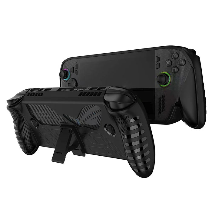 For Asus ROG Xbox Ally X (2025) / Ally (2025) Handheld TPU Case Game Console Protective Cover with Stand - Black - 4