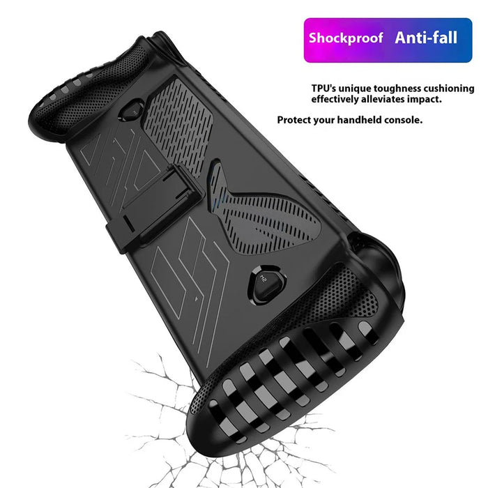 For Asus ROG Xbox Ally X (2025) / Ally (2025) Handheld TPU Case Game Console Protective Cover with Stand - Black - 6
