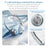 ZAODON mini Bluetooth-compatible 6.0 Headphones High Definition Audio Wireless Over Ear Headset - Blue - 6