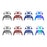 Housing Shell for Sony PlayStation 5 DualSense Edge Game Controller Carbon Fiber Texture PC Front Back Case - Gradient Blue - 5