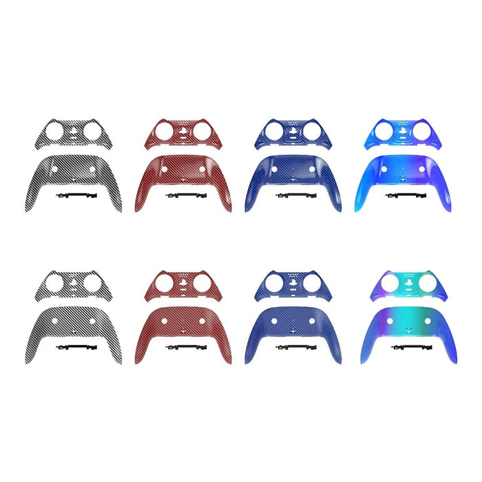 Housing Shell for Sony PlayStation 5 DualSense Edge Game Controller Carbon Fiber Texture PC Front Back Case - Gradient Blue - 5