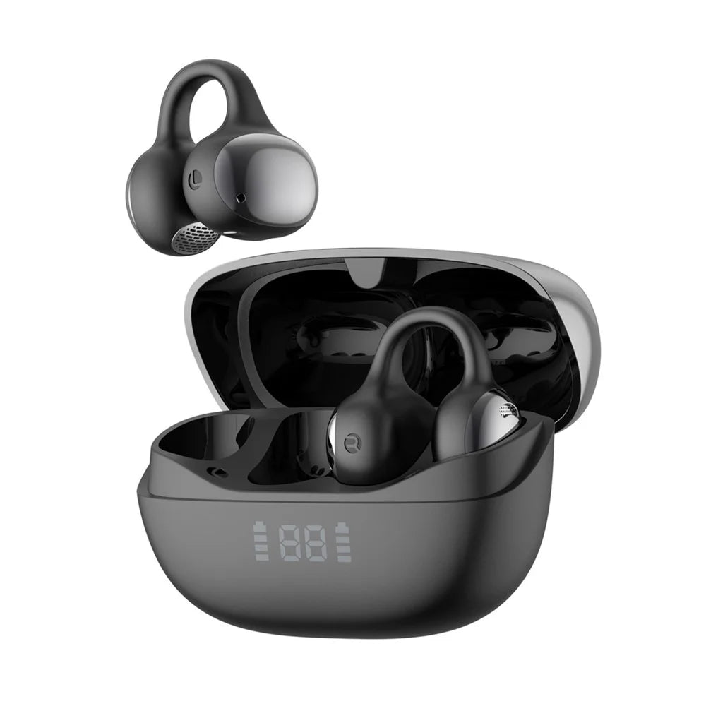 BUDI EP68B Wireless Open Ear Bluetooth-compatible Headphones ENC Noise Cancelling Clip Earbuds - 1