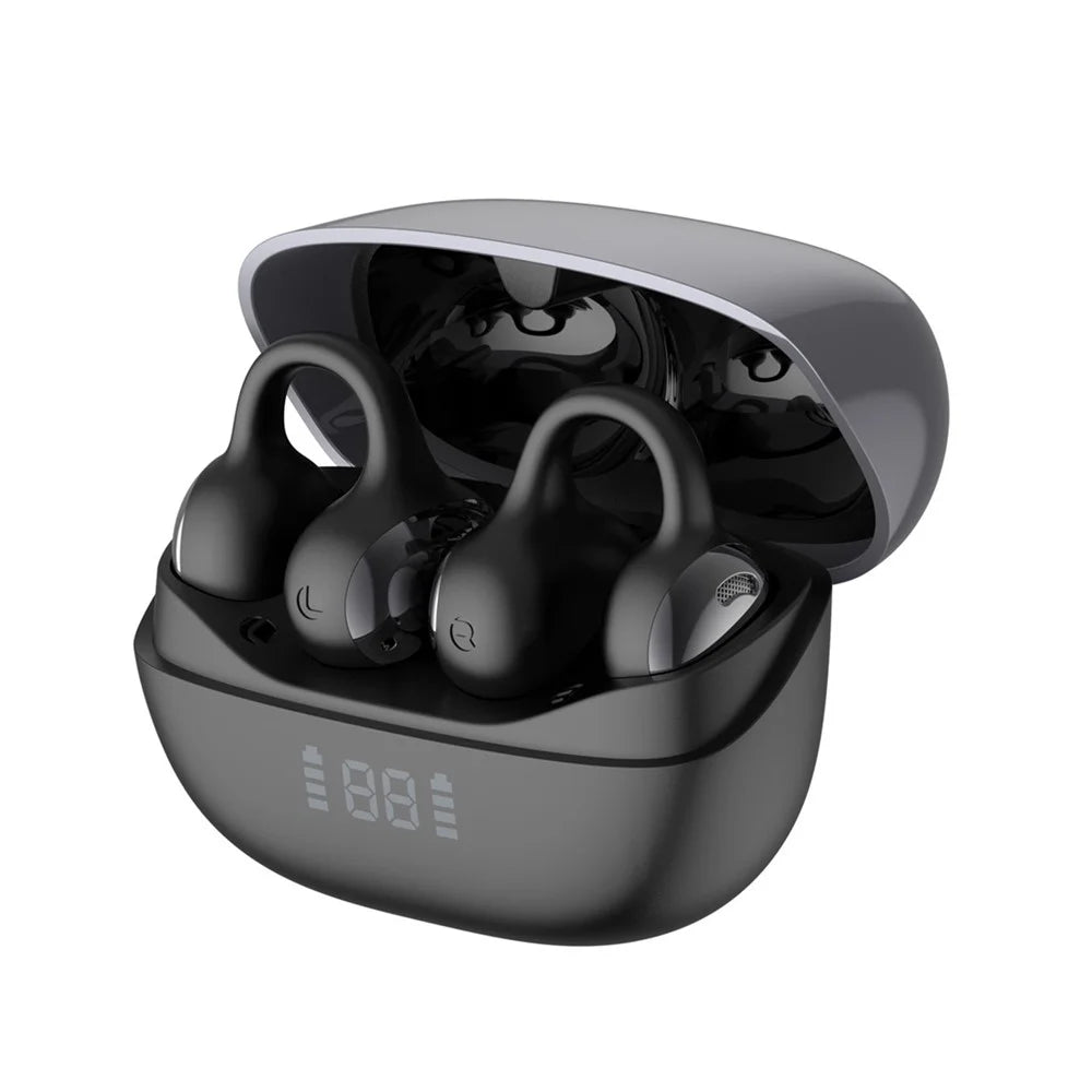 BUDI EP68B Wireless Open Ear Bluetooth-compatible Headphones ENC Noise Cancelling Clip Earbuds - 3