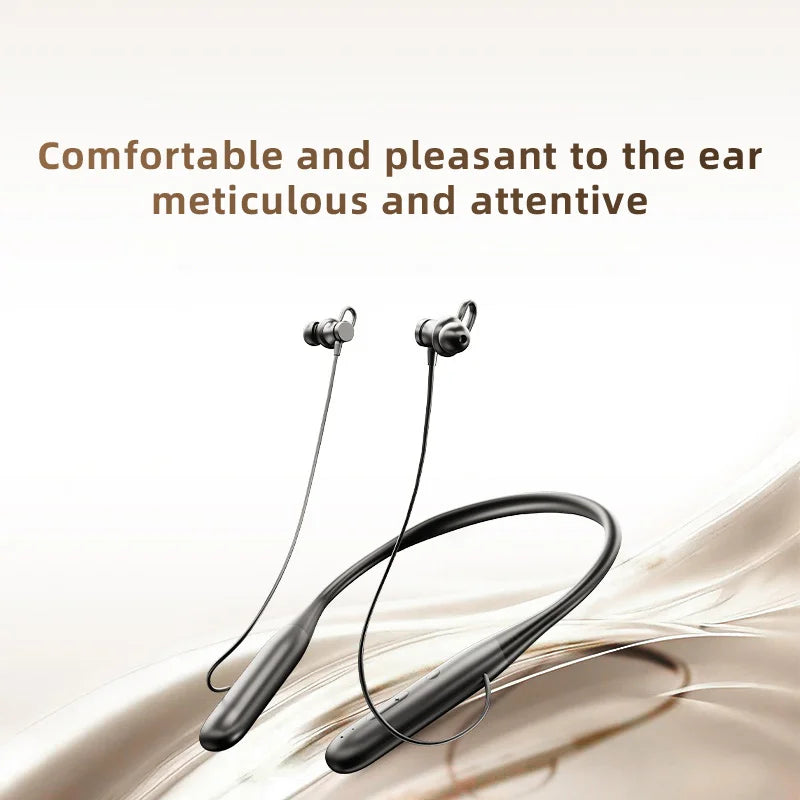 M911 Neckband Bluetooth-compatible Headphones Stereo Sound ENC Noise Cancelling 160H Playtime Wireless Earbuds for Sports / Running - Black - 3