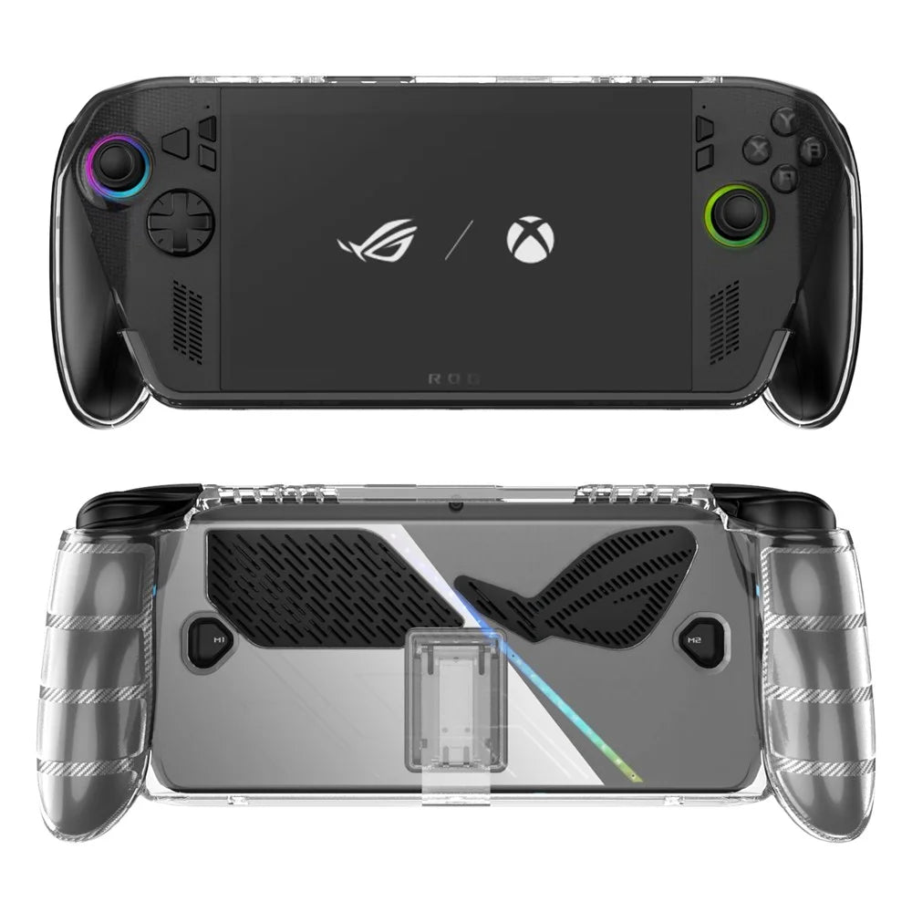 For Asus ROG Xbox Ally (2025) / Xbox Ally X (2025) Game Controller Clear Cover TPU Protective Case with Stand - 1