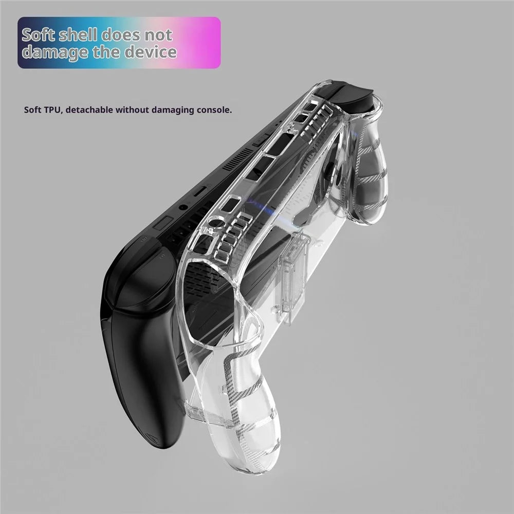 For Asus ROG Xbox Ally (2025) / Xbox Ally X (2025) Game Controller Clear Cover TPU Protective Case with Stand - 4