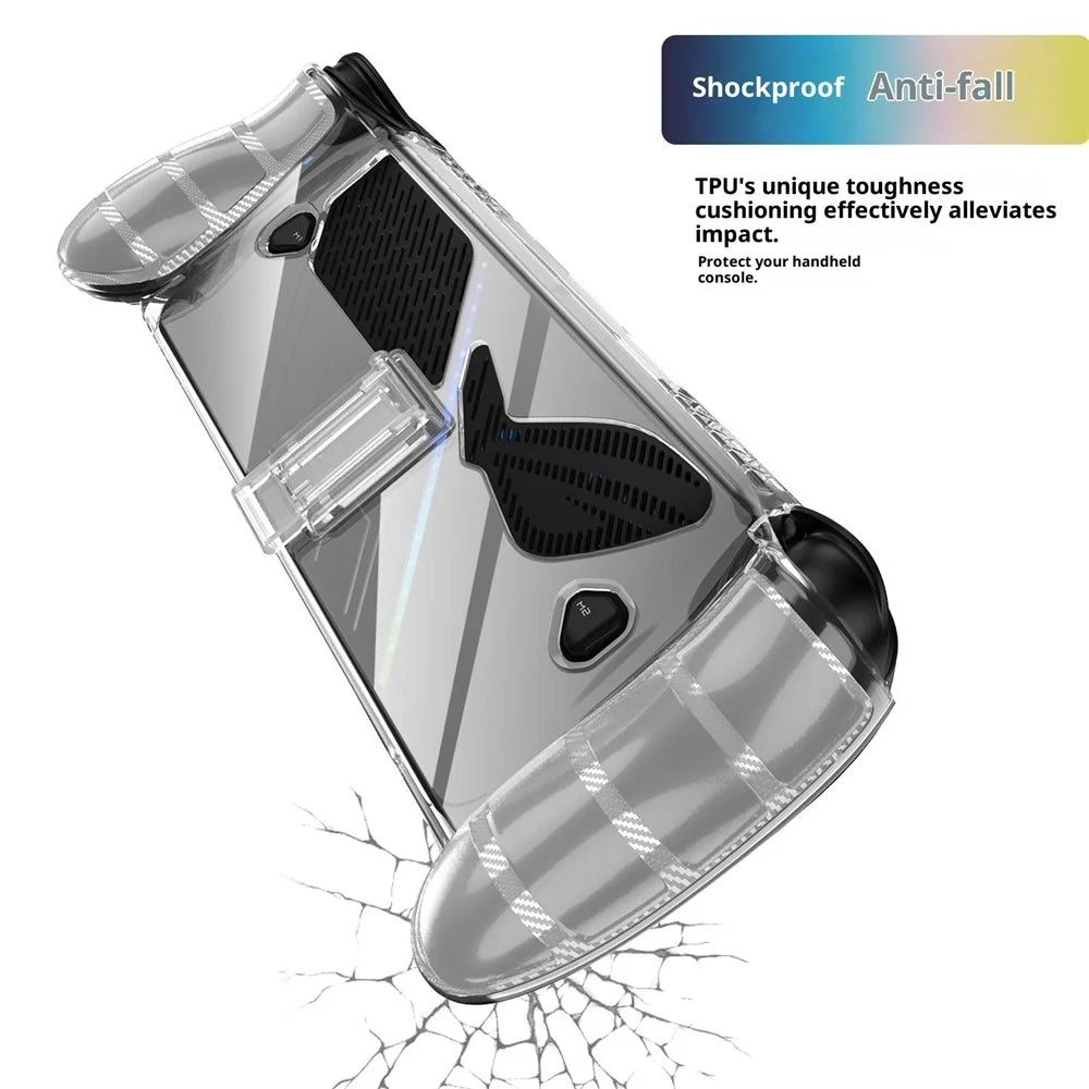 For Asus ROG Xbox Ally (2025) / Xbox Ally X (2025) Game Controller Clear Cover TPU Protective Case with Stand - 7