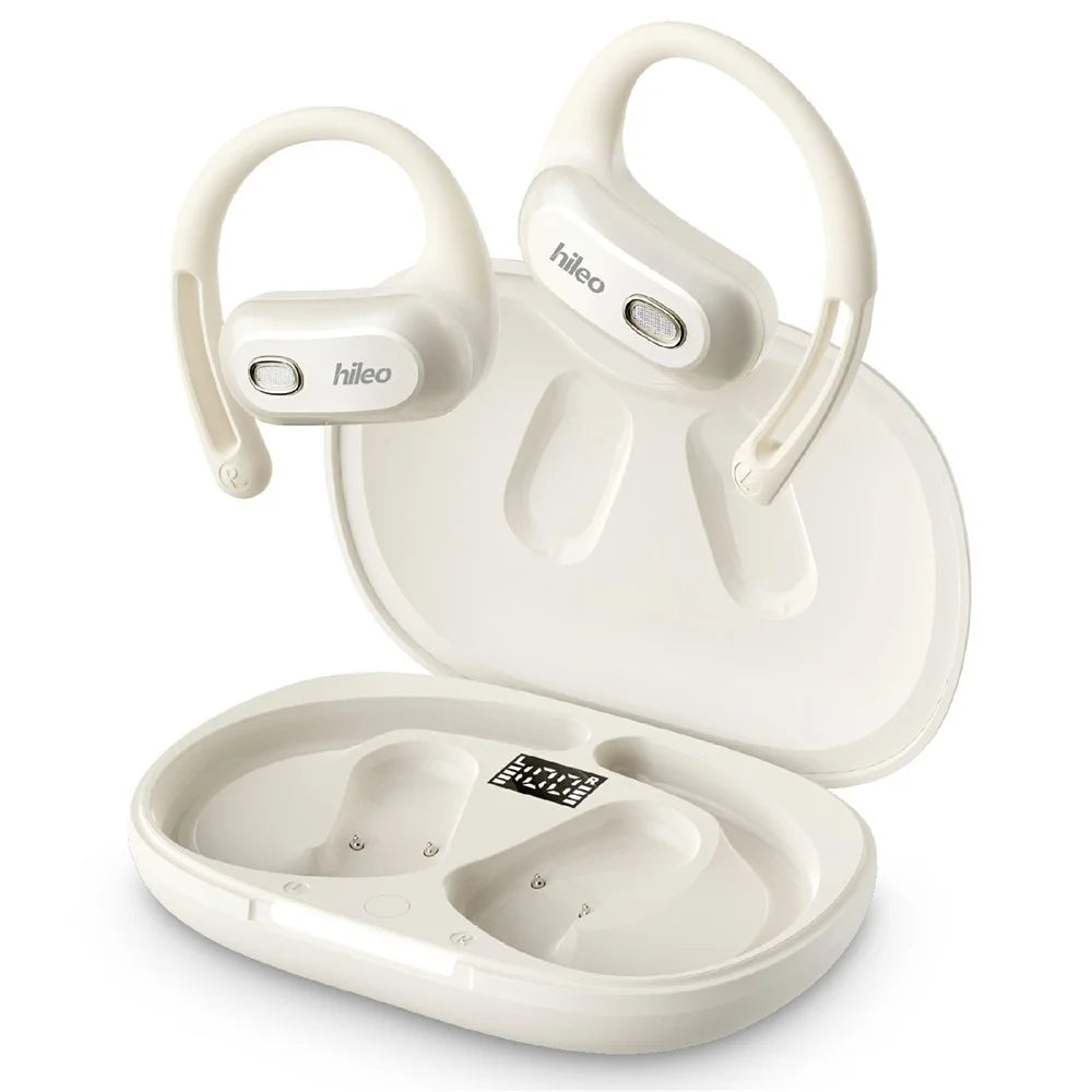 HILEO HI93 OWS Open Ear Bluetooth-compatible 6.0 Headphones Noise Cancelling Wireless Earphones for Running Sports - White - 1