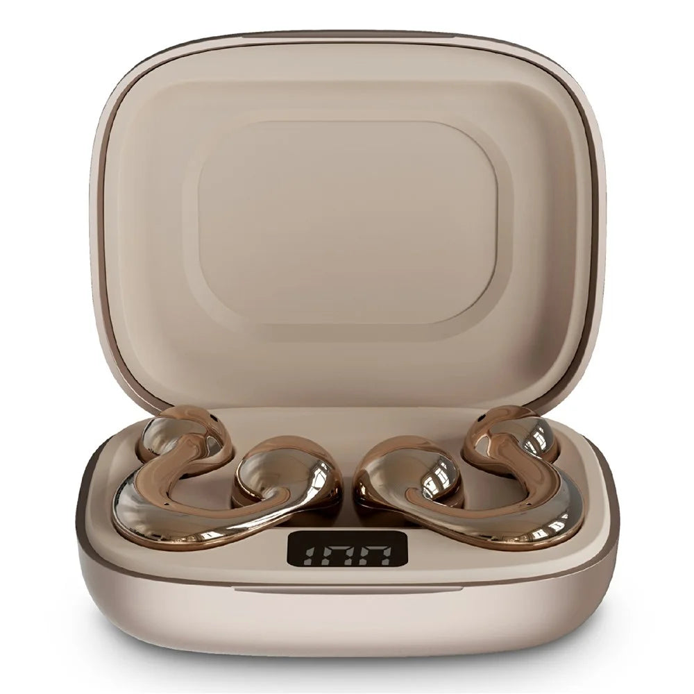 HILEO HI83 Open Ear Bluetooth-compatible 6.0 Earbuds 360 Degree Panoramic Sound Wireless Earphones - Gold - 2