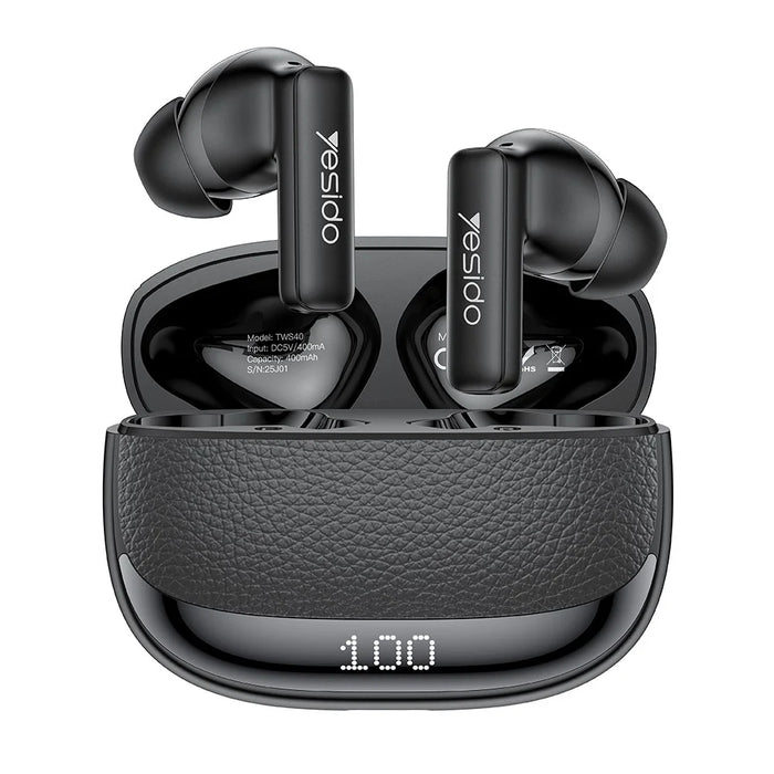 YESIDO TWS40 Bluetooth-Compatible Headphones ANC+ENC Noise Cancellation Wireless Earbuds NTC Temperature Control - 1