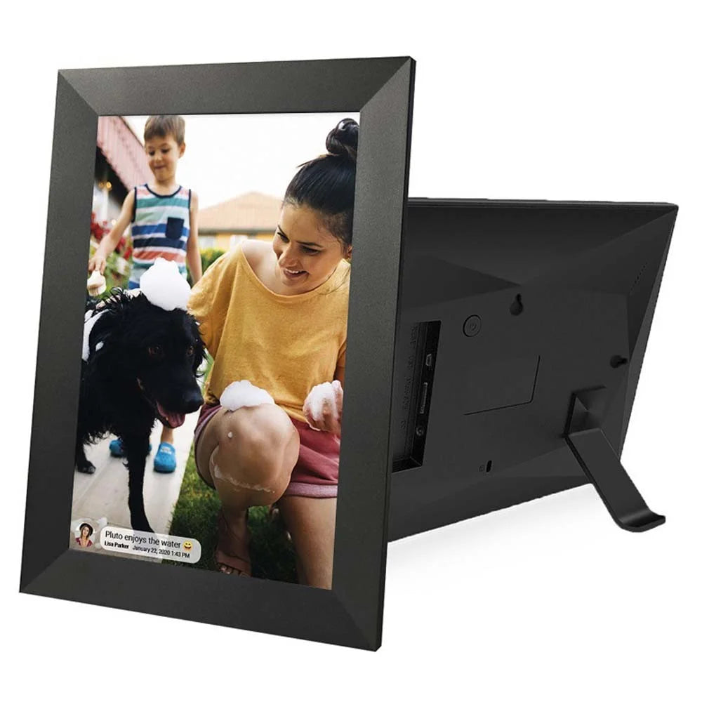 10.1 inch HD Touchscreen WiFi Digital Picture Frame Cloud Album Wireless Remote Photo  /  Video Transfer  Auto Rotate - Black  /  EU Plug - 1