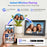 10.1 inch HD Touchscreen WiFi Digital Picture Frame Cloud Album Wireless Remote Photo  /  Video Transfer  Auto Rotate - Black  /  EU Plug - 3