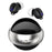 R3 SE Bluetooth-compatible 5.4 Mini Earbuds IPX7 Waterproof Noise Reduction In Ear Sleeping Headphones - Black+Silver - 1