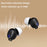 R3 SE Bluetooth-compatible 5.4 Mini Earbuds IPX7 Waterproof Noise Reduction In Ear Sleeping Headphones - Black+Silver - 5