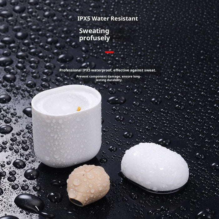 X20 Mini Earbud IPX5 Waterproof Single Ear Hidden Handsfree Bluetooth-compatible Headphone with Charging Case - Black - 4