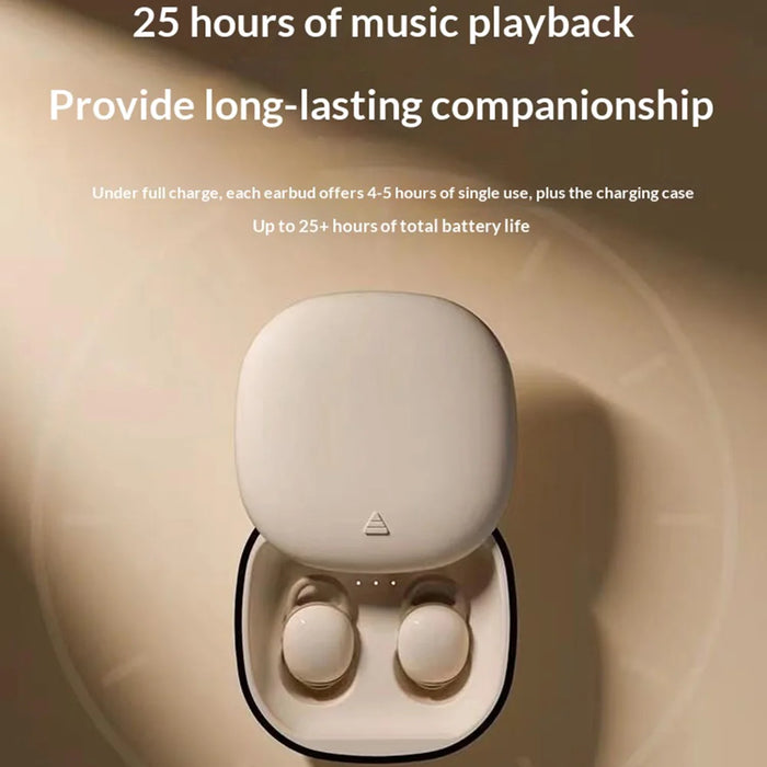 PRO-X999 Mini Bluetooth-compatible Wireless Earbuds Noise Cancelling Sleep Headphones - White - 4