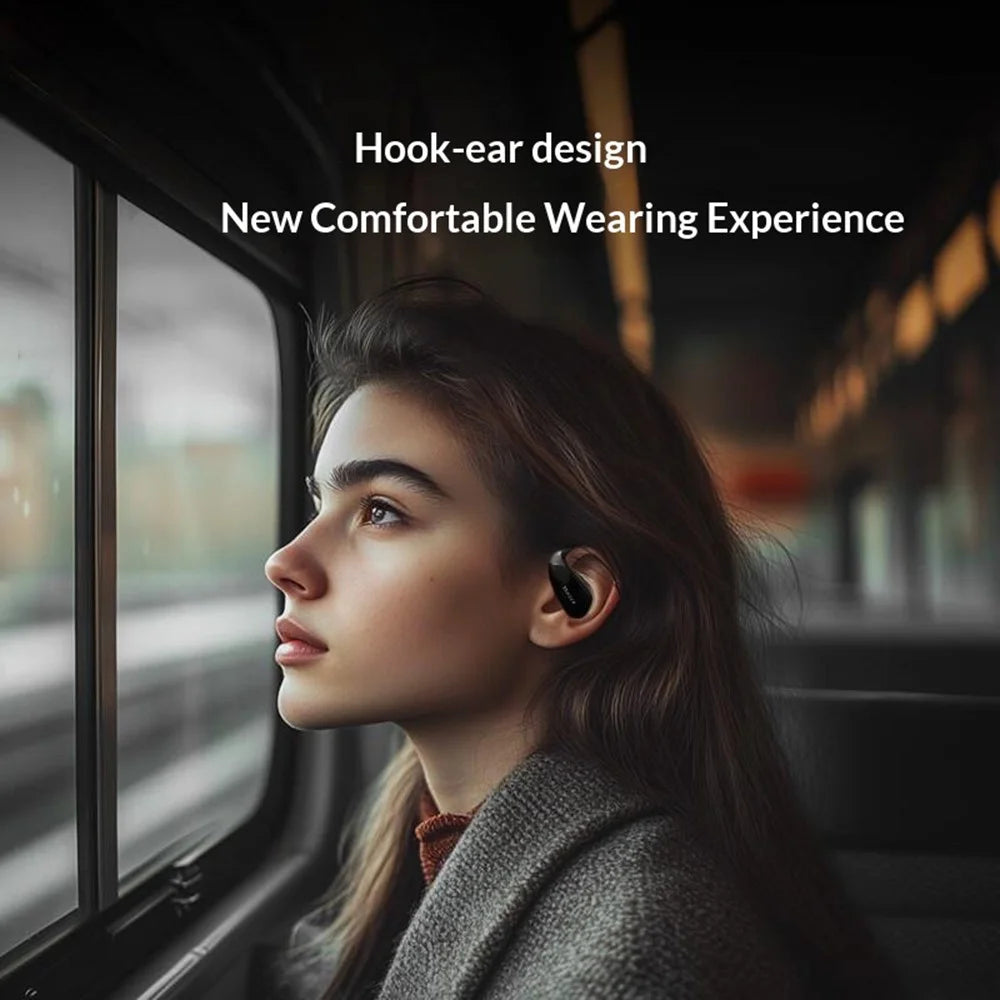 LENOVO ERAZER XF30 360° Sound Ear Hook Wireless Earbuds Open-Ear Bluetooth-Compatible Earphones Low Latency for Gaming Streaming - Black - 3