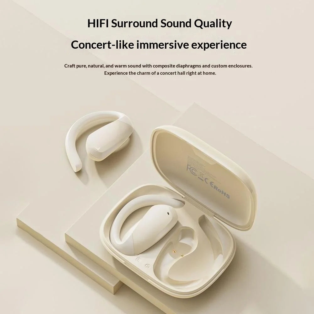 LENOVO ERAZER XF30 360° Sound Ear Hook Wireless Earbuds Open-Ear Bluetooth-Compatible Earphones Low Latency for Gaming Streaming - Black - 7
