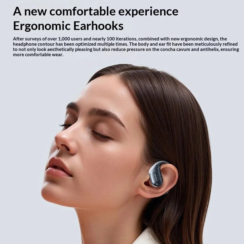 For LENOVO ERAZER XF51 Open-Ear Hook Bluetooth-Compatible Earphones 360° Surround Sound Wireless Earbuds Long Battery Life - 4