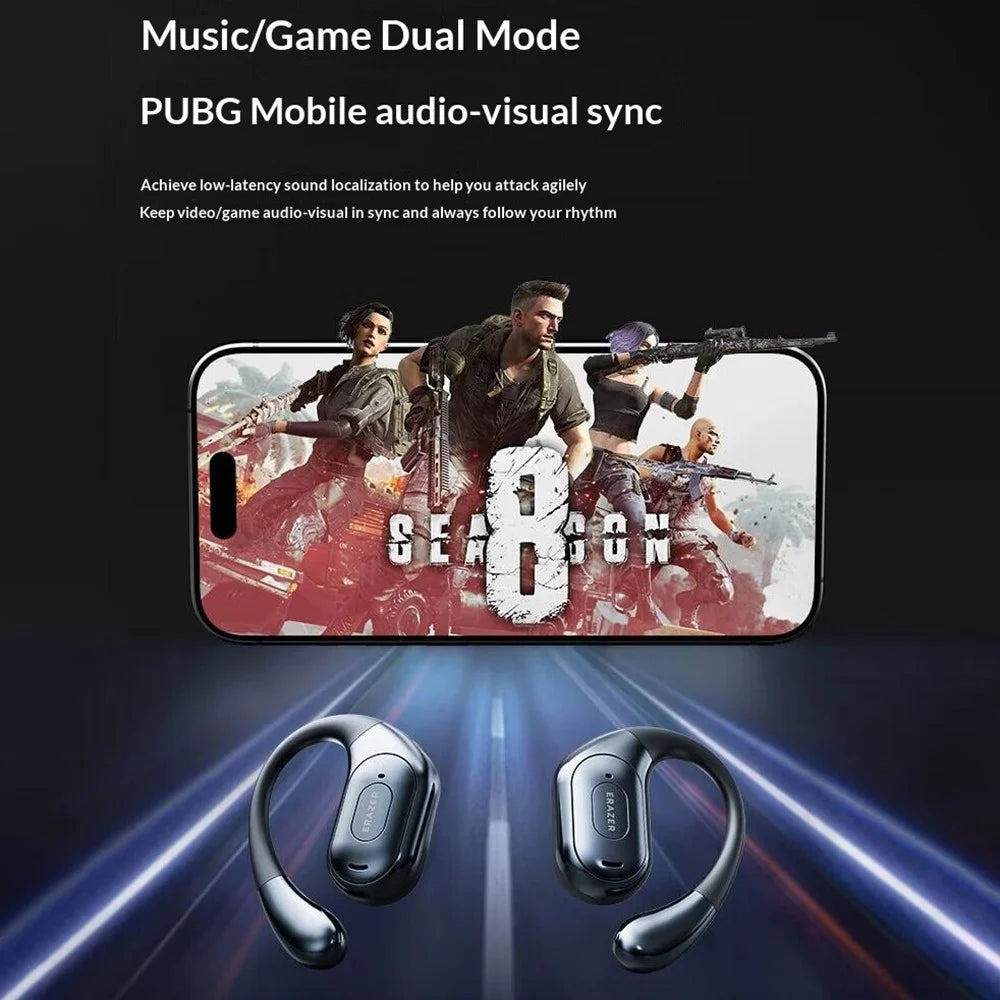 For LENOVO ERAZER XF51 Open-Ear Hook Bluetooth-Compatible Earphones 360° Surround Sound Wireless Earbuds Long Battery Life - 6