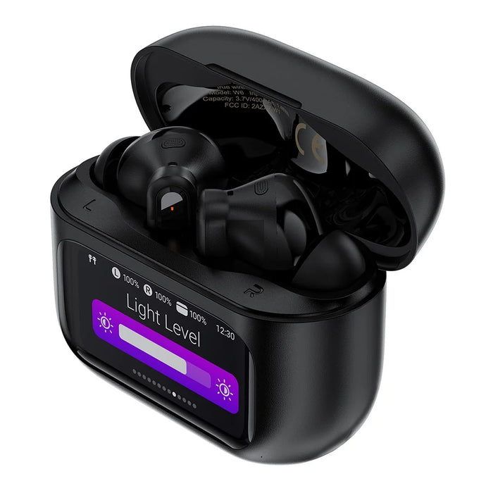 ACEFAST W6 TWS Earbuds ANC + ENC Noise Cancelling Earphones with Smart Screen Display - 2