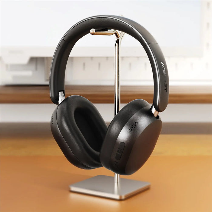 ACEFAST H12 Hybrid Active Noise Cancelling Headphones Bluetooth-Compatible Over-Ear Headphone with Mic / Low Latency Mode - Black - 4