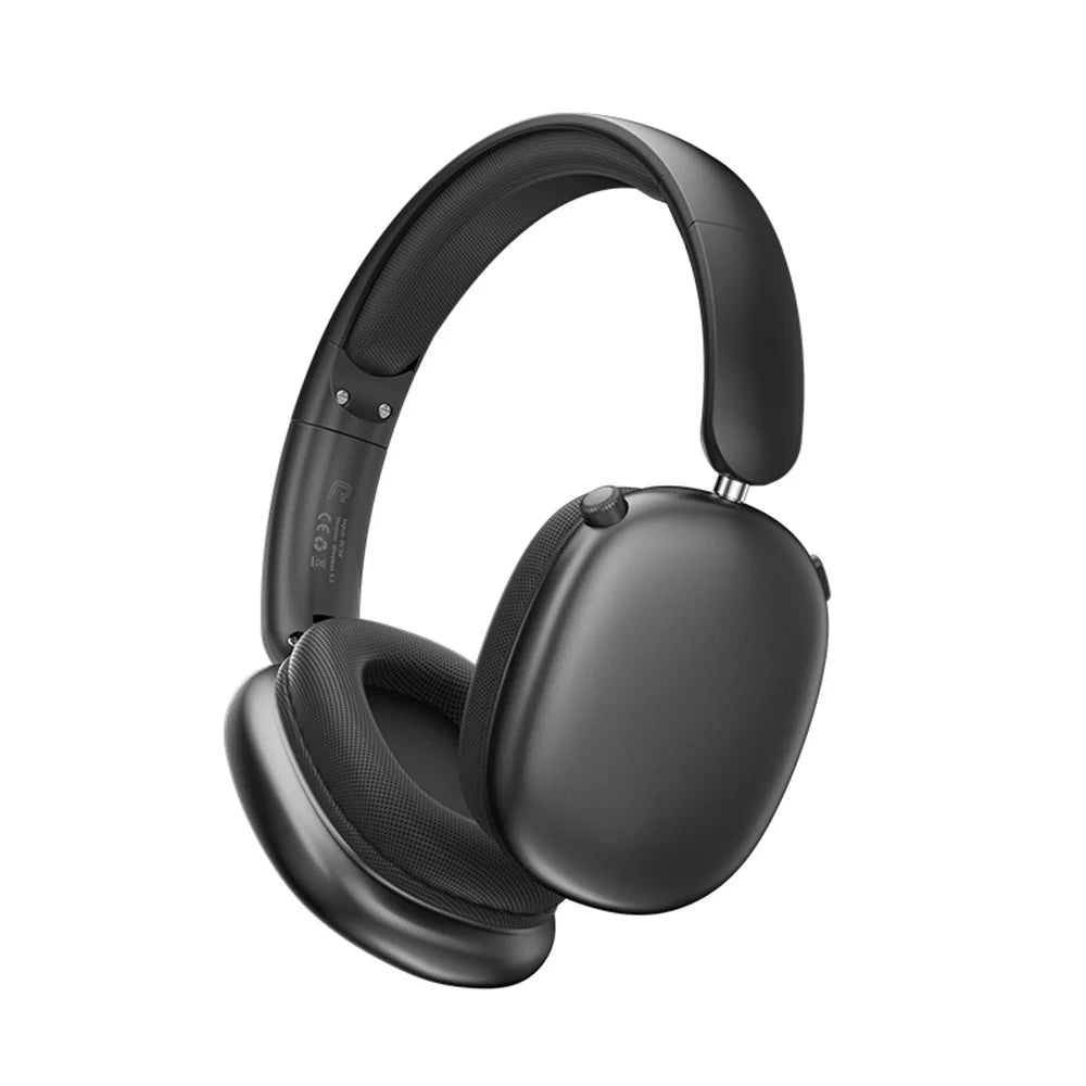 T9 Over-Ear Bluetooth-Compatible Headphones Lightweight Wireless Headphones with Hi-Fi Sound for Office Travel Gaming - Black - 2