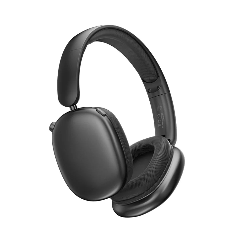 T9 Over-Ear Bluetooth-Compatible Headphones Lightweight Wireless Headphones with Hi-Fi Sound for Office Travel Gaming - Black - 4