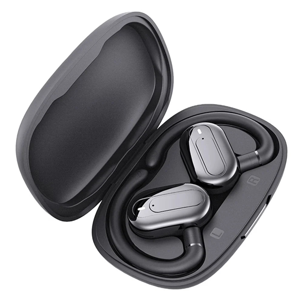 T29 Over-Ear Bluetooth-Compatible Earphones with Noise Reduction Real-Time Transcription AI Multilingual Translation Earbuds - Black - 3
