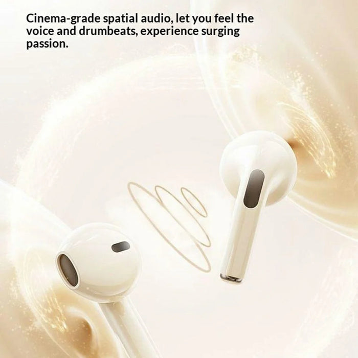 AIGO TJ07 Semi-In-Ear True Wireless Bluetooth-Compatible Earphones Smart Touch Earbuds with Charging Case - Beige - 3