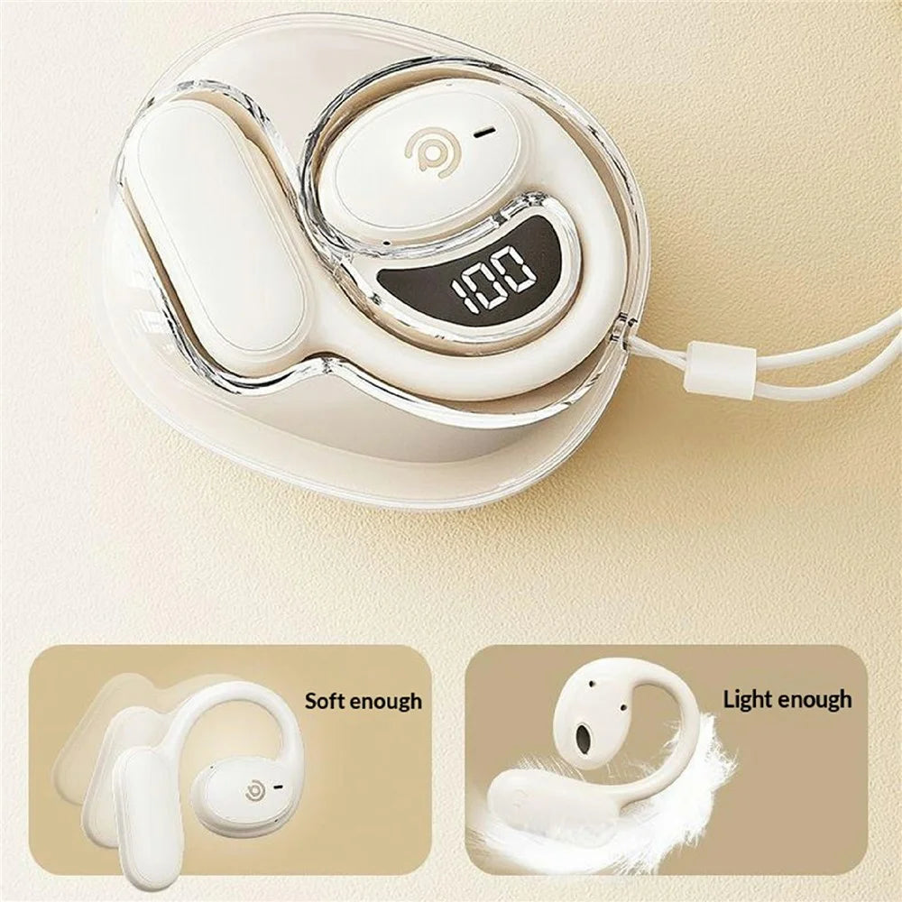 AIGO SJ235 Over-Ear Hook Sports Earbuds True Wireless Bluetooth-Compatible Earphones with Charging Case - 2
