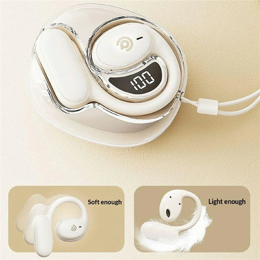AIGO SJ235 Over-Ear Hook Sports Earbuds True Wireless Bluetooth-Compatible Earphones with Charging Case - 2