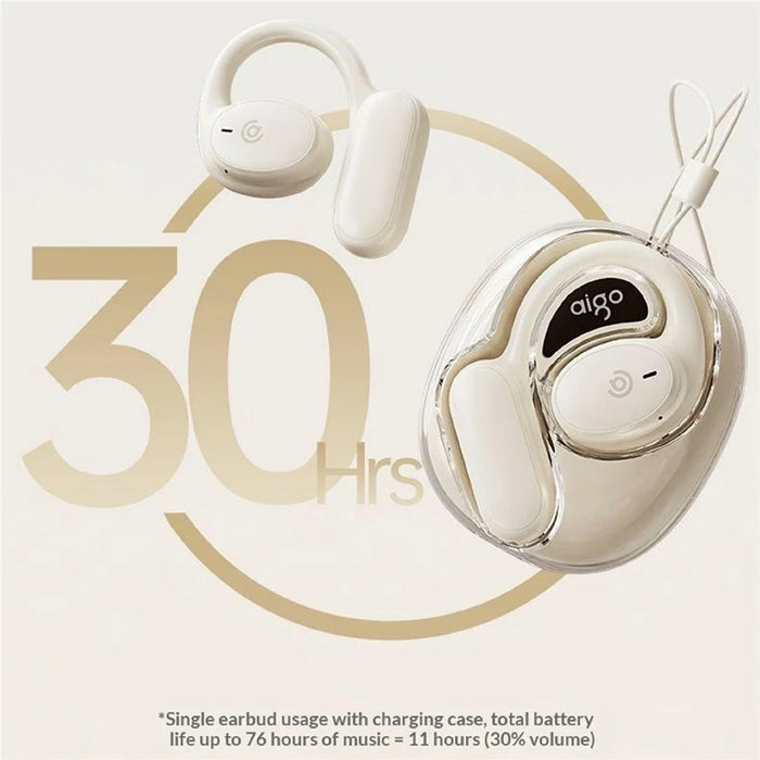 AIGO SJ235 Over-Ear Hook Sports Earbuds True Wireless Bluetooth-Compatible Earphones with Charging Case - 4