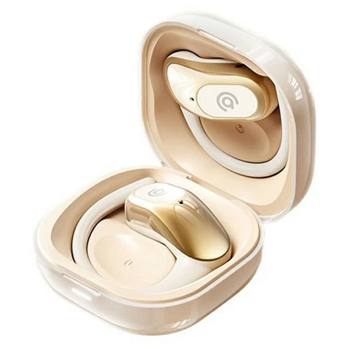 AIGO SJ298 Over-Ear Hook True Wireless Bluetooth-Compatible Earphones Smart Touch Earbuds with Charging Case - Beige - 1