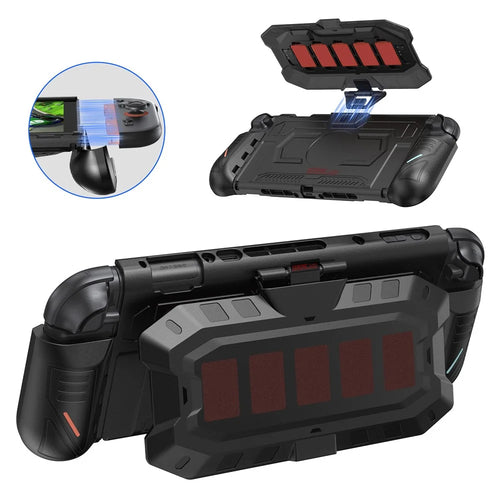 STARTRC GAMES For Nintendo Switch 2 Case TPU+PC Protective Cover with Removable Game Card Storage Back Case Anti-Drop Anti-Scratch - 1