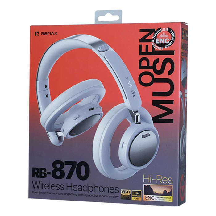 REMAX RB-870 ENC Call Noise Cancellation Wireless Headphones Open-Back Design Bluetooth-compatible Headset - 3
