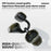 LX-21 Wireless Bluetooth-compatible Earbuds Panoramic Spatial Audio Clip-On Stereo Earbuds - Black - 6