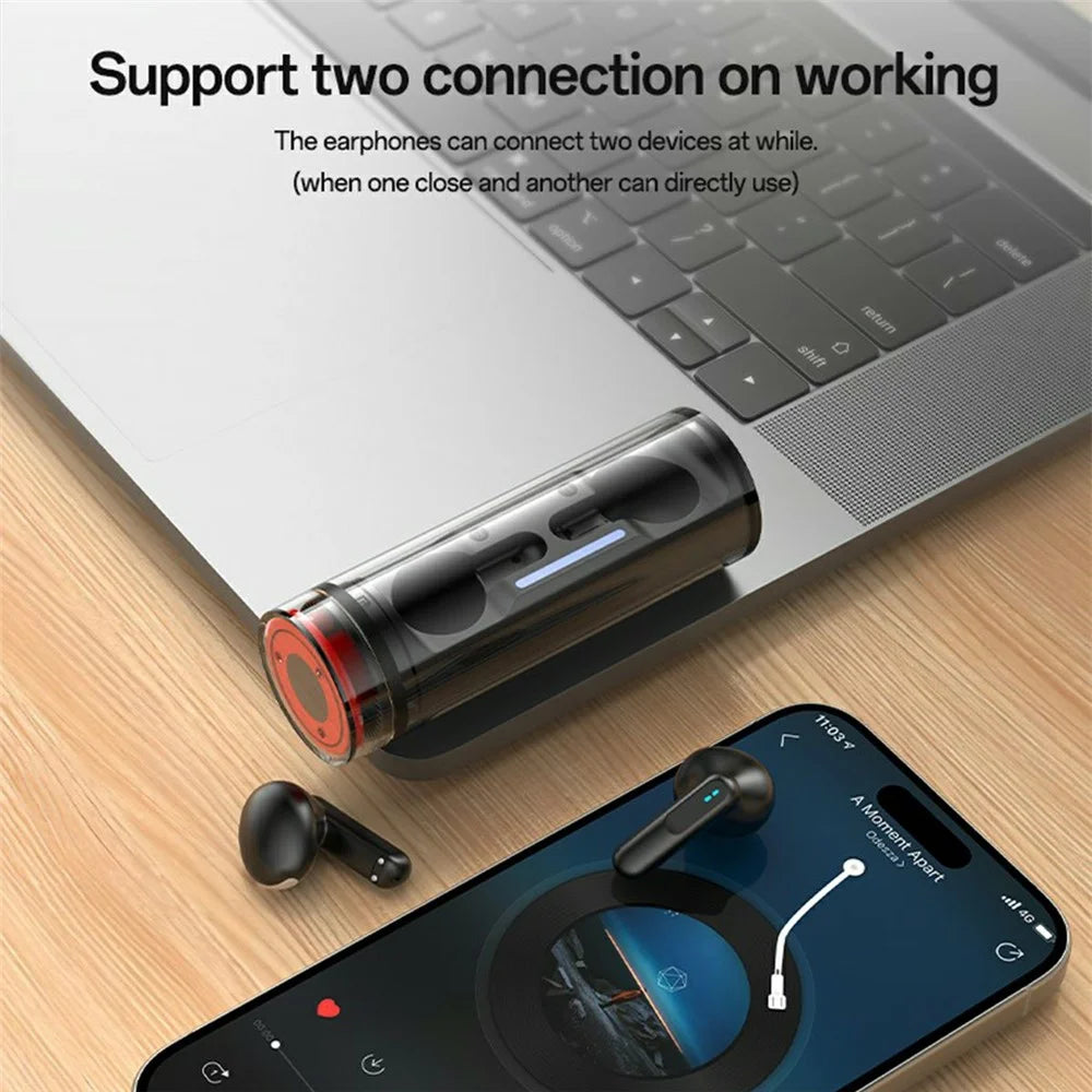 YESIDO TWS39 Wireless Earbuds Bluetooth-compatible 5.3 Semi In-Ear TWS Earbuds with Dual ENC Noise Cancellation Mic - 7