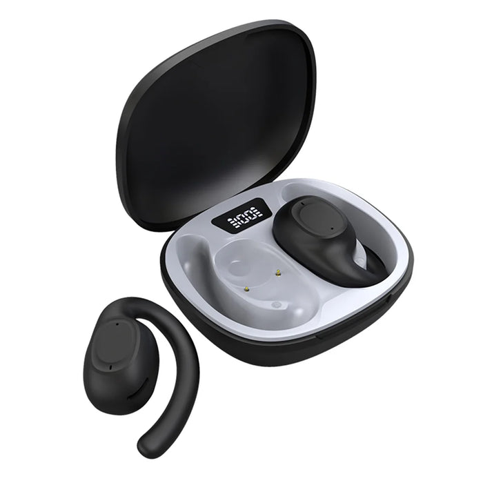 X3 Ear Hook Gaming Bluetooth-compatible Earbuds Smart Noise Reduction Sports Wireless Music Earbuds - Black - 1