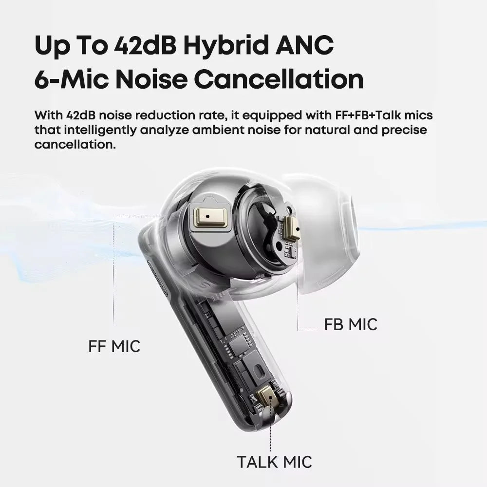 LANGSDOM TA16 TWS Earbuds BT5.4 Stereo In-Ear Earphones with Active Noise Cancelling - 3