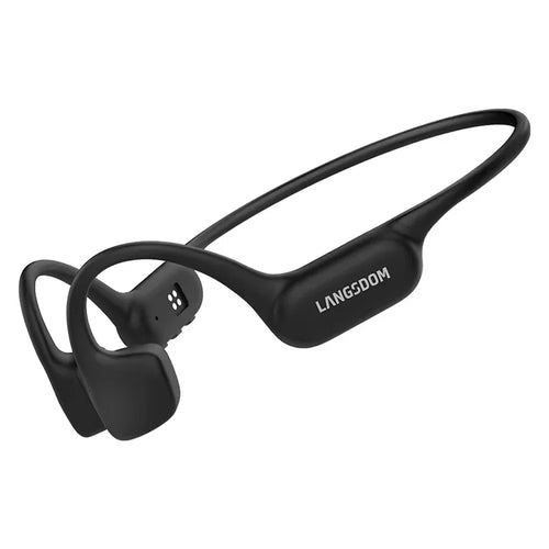 LANGSDOM BE23 Bone Conduction Earphones Waterproof Open Ear Bluetooth-compatible Earphones Built-in 32GB Storage - Black - 1