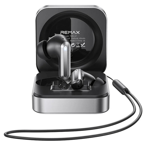 REMAX TWS-17 Wireless Earbuds ANC ENC Noise Cancelling True Wireless Stereo Earphones for Music / Calls - Black - 1