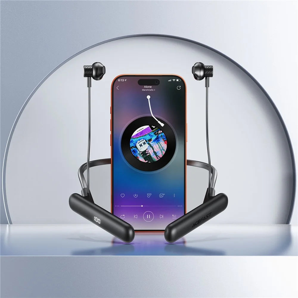 ACEFAST N8 Neck Hanging Wireless Earphones IPX4 Waterproof LED Display Bluetooth-compatible Earphones - 6