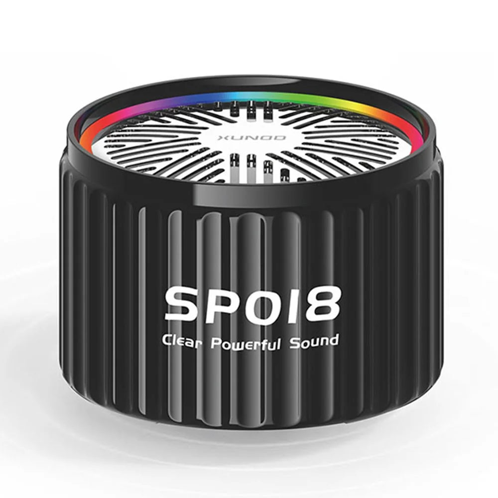 XUNDD SP018 Mini Wireless Speaker Bluetooth-compatible V5.4 TWS Stereo Soundbox Support TF Card - Black - 1