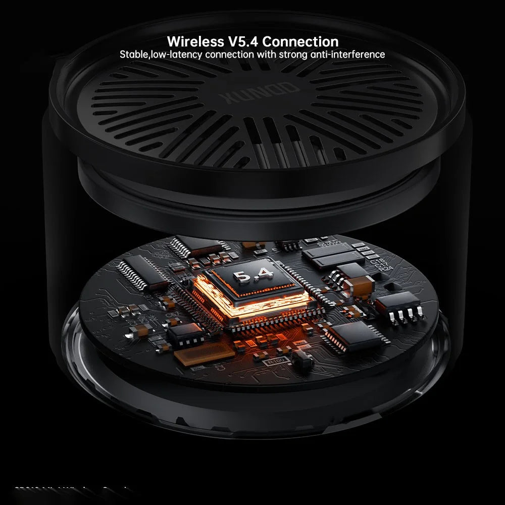 XUNDD SP018 Mini Wireless Speaker Bluetooth-compatible V5.4 TWS Stereo Soundbox Support TF Card - Black - 3