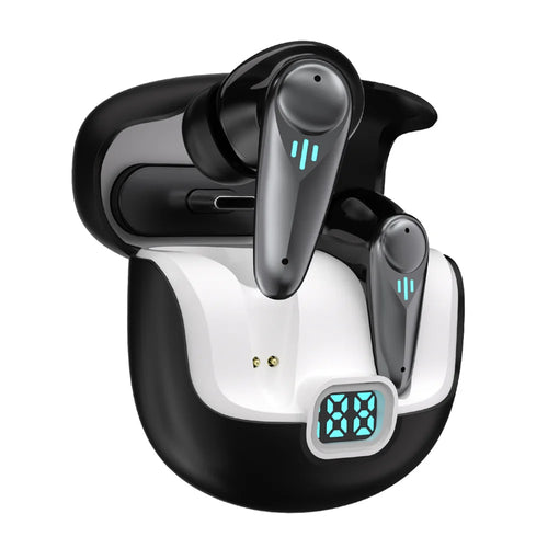 YX-37 For Gaming Bluetooth-compatible Earbuds 2.4GHz Ultra Low Latency In-Ear Noise Cancelling TWS Earbuds - Black - 1