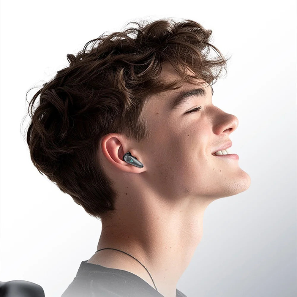 YX-37 For Gaming Bluetooth-compatible Earbuds 2.4GHz Ultra Low Latency In-Ear Noise Cancelling TWS Earbuds - Black - 2