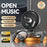 M114 Open Ear Bluetooth-compatible Earbuds Noise Reduction Hook Style OWS Wireless Earbuds - Black - 2